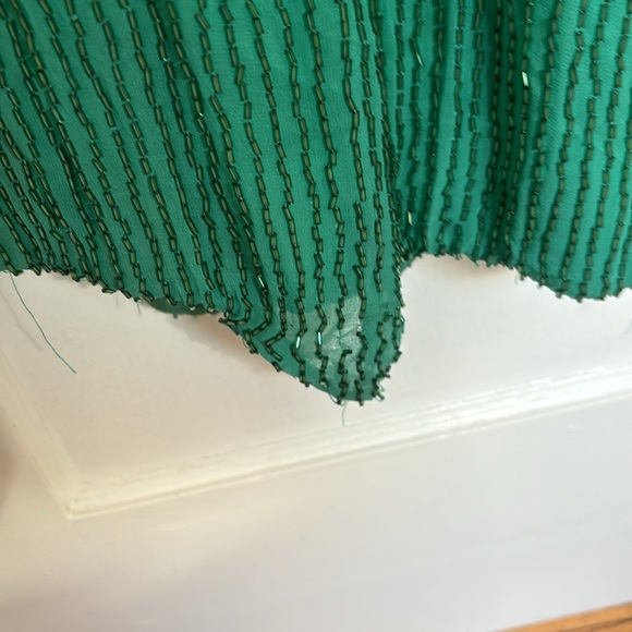 2004 Emerald Green Beaded Formal Dress from Fleur de Lis - Picture 8 of 9